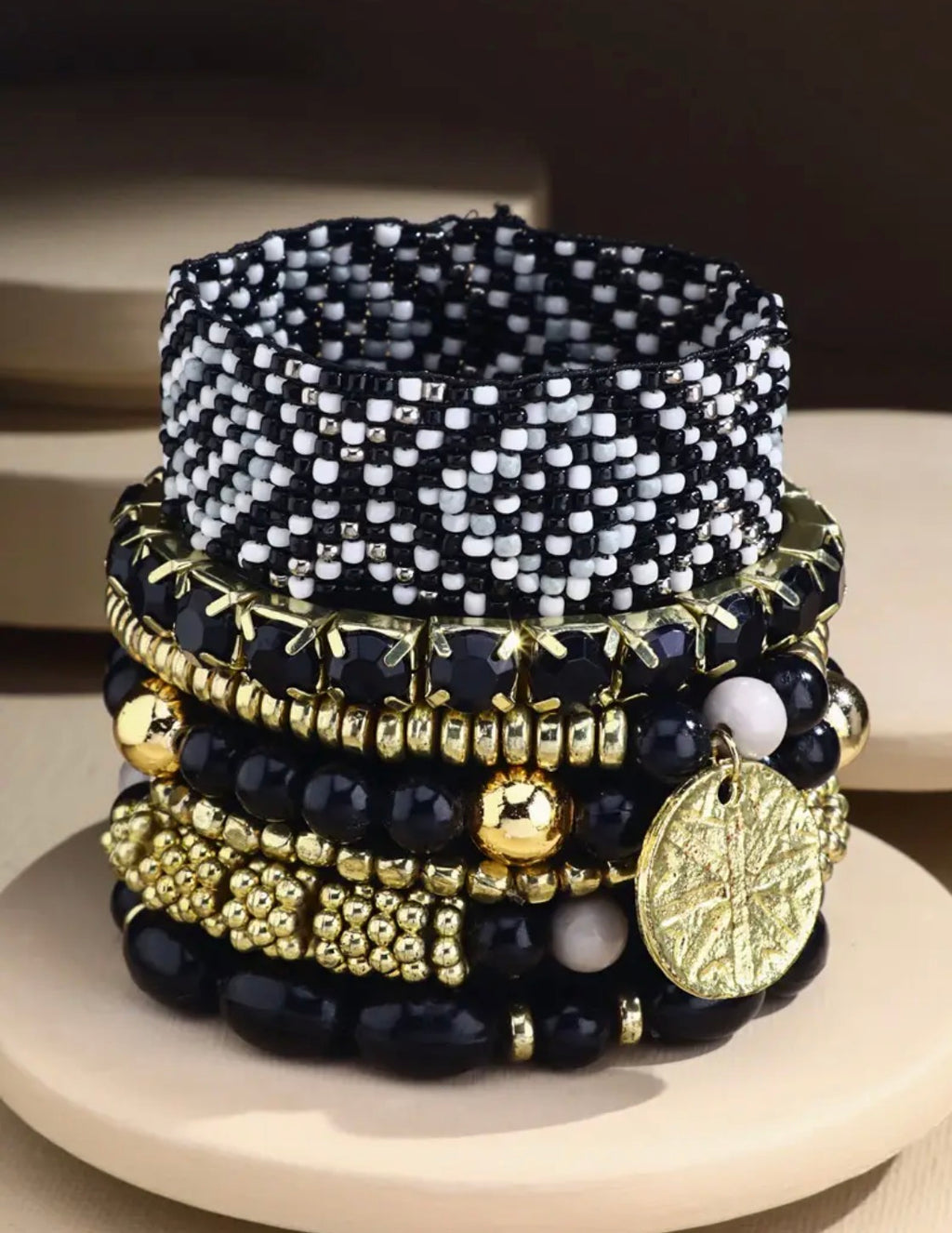 7 strand multi shape bracelet set
