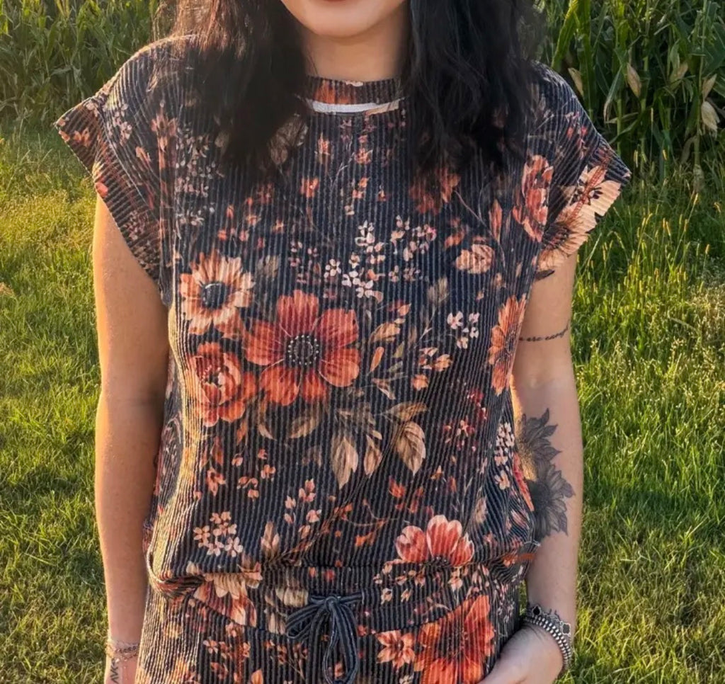 Amber blossom top