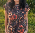 Amber blossom top