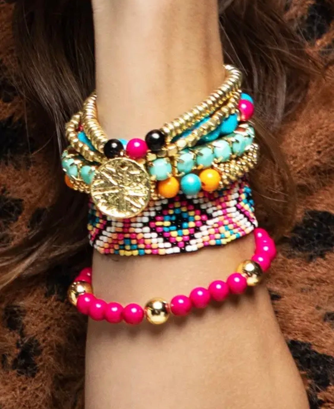 7 strand multi shape bracelet set