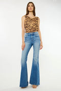 Kan Can High rise super flare jeans
