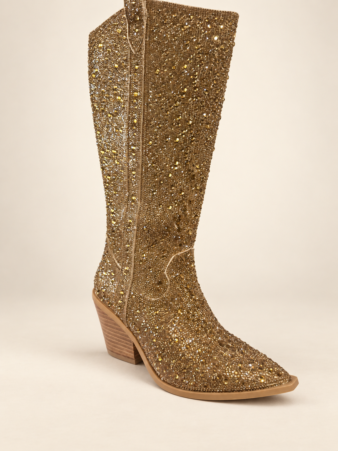 Corkys gold rhinestone western boots