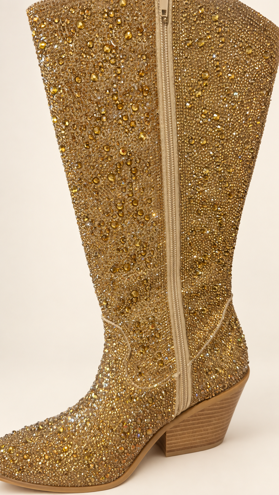 Corkys gold rhinestone western boots